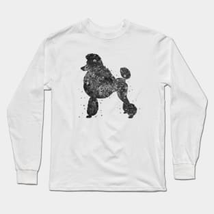 Poodle dog black and white Long Sleeve T-Shirt